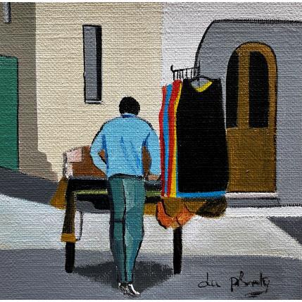 Painting Le Marché by Du Planty Anne | Painting Figurative Acrylic Life style, Urban