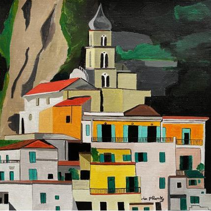 Painting Amalfi by Du Planty Anne | Painting Figurative Acrylic Urban