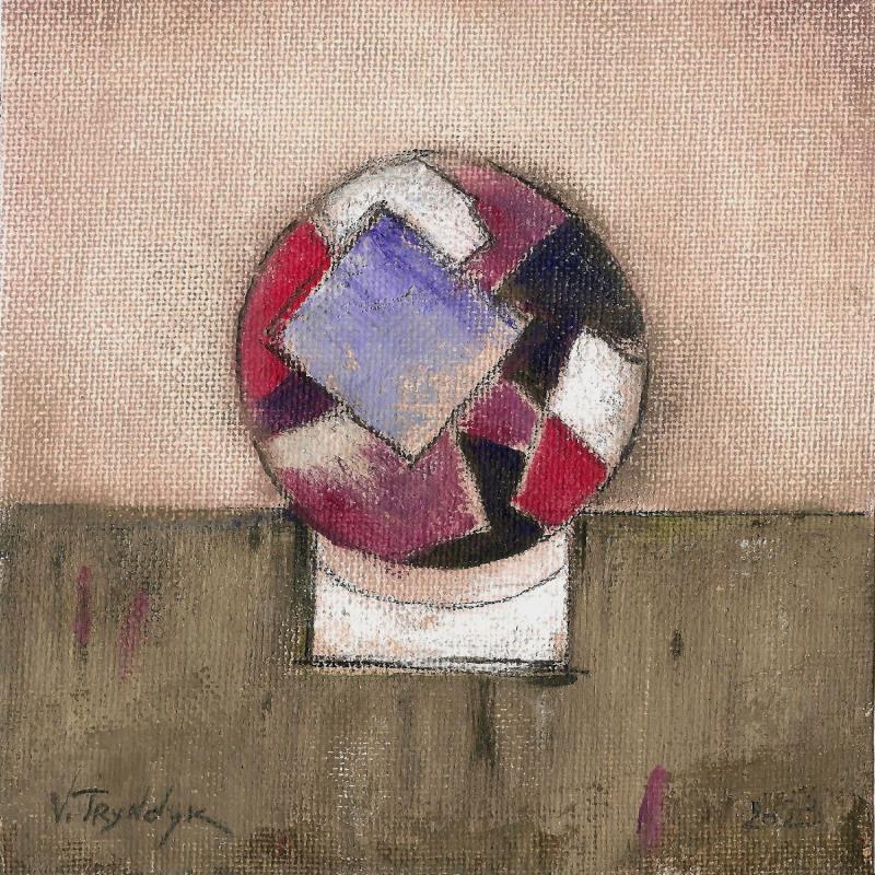 Painting Circles (3) by Tryndyk Vasily | Painting Abstract Minimalist Oil