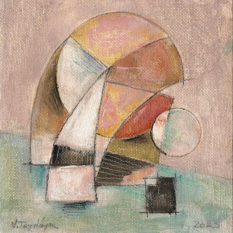 Gemälde Circles (5) von Tryndyk Vasily | Gemälde Abstrakt Öl Minimalistisch