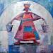 Gemälde The Queen (1) von Tryndyk Vasily | Gemälde Art brut Alltagsszenen Minimalistisch Öl