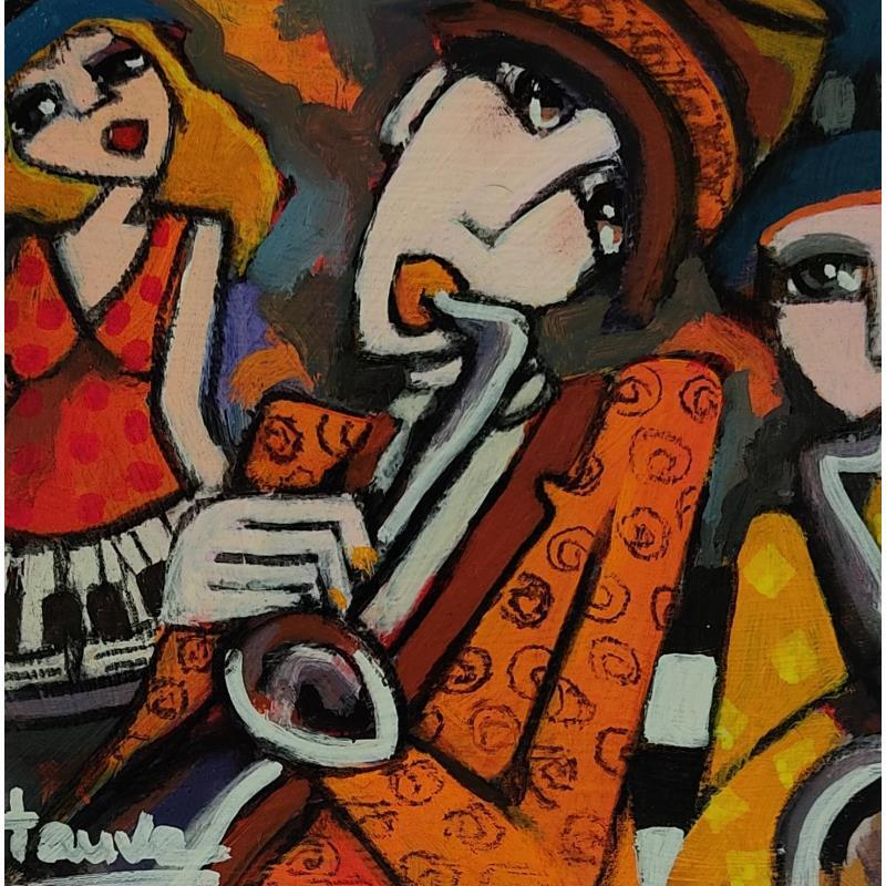 Painting Max et sa troupe  by Fauve | Painting Figurative Life style Wood Acrylic