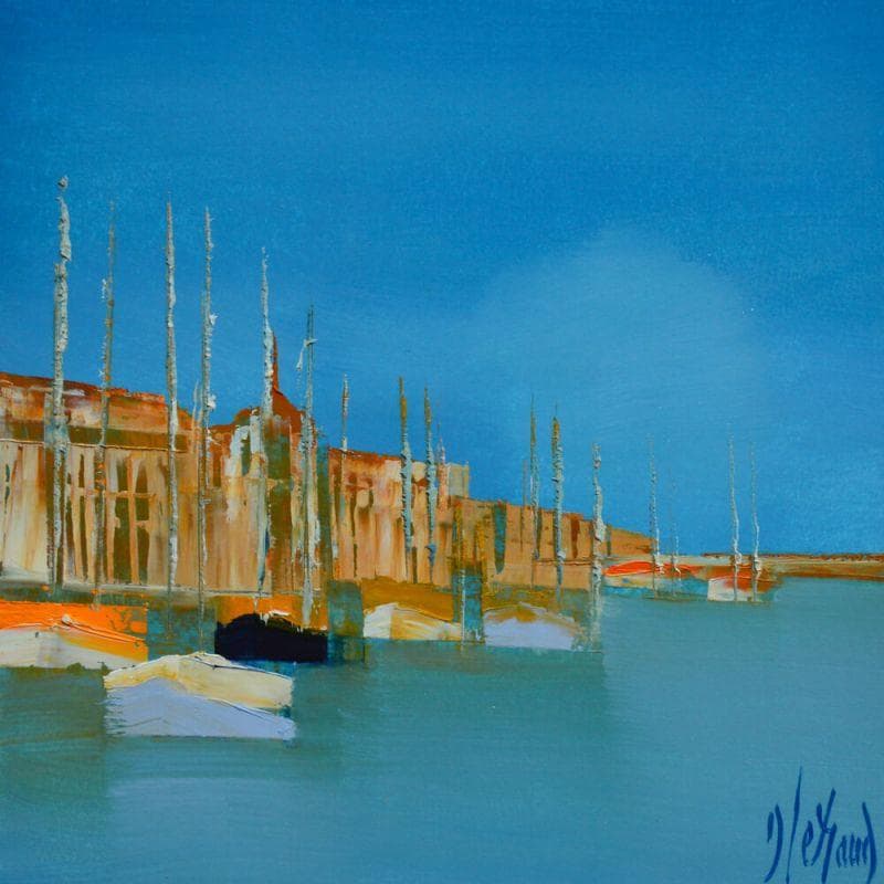 Painting HEALA 811 by Héraud Alain | Painting Figurative Oil Marine