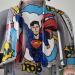 Sculpture Playmo Just Art- superman  par Bailloeuil Pierrick | Sculpture Pop-art Graffiti Acrylique Posca Objets détournés