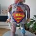 Skulptur Playmo Just Art- superman  von Bailloeuil Pierrick | Skulptur Pop-Art Graffiti Acryl Posca Zweckentfremdete Gegenstände