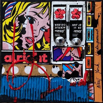 Painting Tribute to Roy Lichtenstein by Costa Sophie | Painting Pop art Mixed Pop icons
