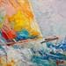 Painting 14 by Hébert Franck | Painting Figurative Marine Oil
