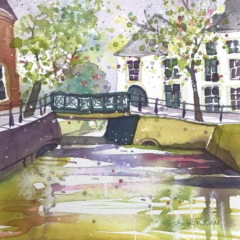 Painting NO.  2310  THE HAGUE  HOOIGRACHT by Thurnherr Edith | Painting Figurative Watercolor Urban
