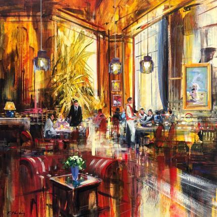 Painting VIP Lounge by Frédéric Thiery | Painting Figurative Acrylic Life style