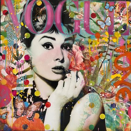 Painting LOVELY AUDREY by Novarino Fabien | Painting Pop-art Pop icons