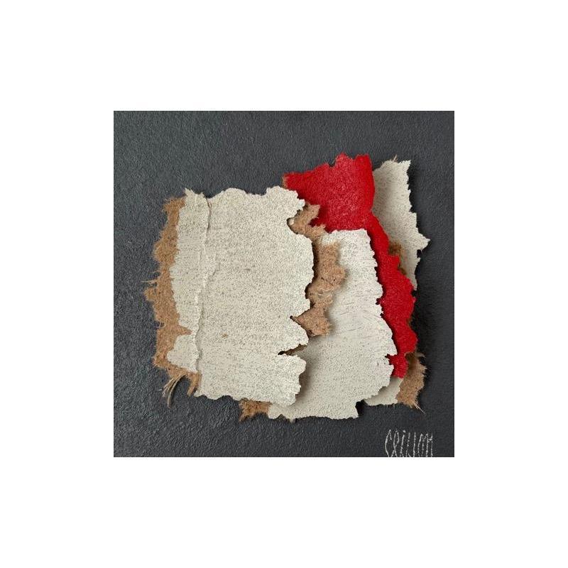 Painting Brut déchirure by Clisson Gérard | Painting Abstract Subject matter Minimalist Wood