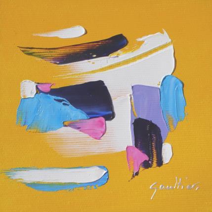 Painting Au soleil by Gaultier Dominique | Painting Abstract Oil Minimalist