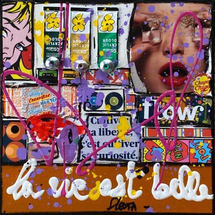 Painting La vie est belle 2 by Costa Sophie | Painting Pop art Mixed