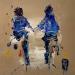 Painting Complices by Raffin Christian | Painting Figurative Life style Oil Acrylic