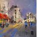 Painting Passage en ville by Raffin Christian | Painting Figurative Urban Oil Acrylic