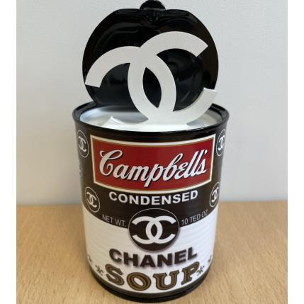 Sculpture SOUP Chanel by TED | Sculpture Pop art Recycled objects Pop icons