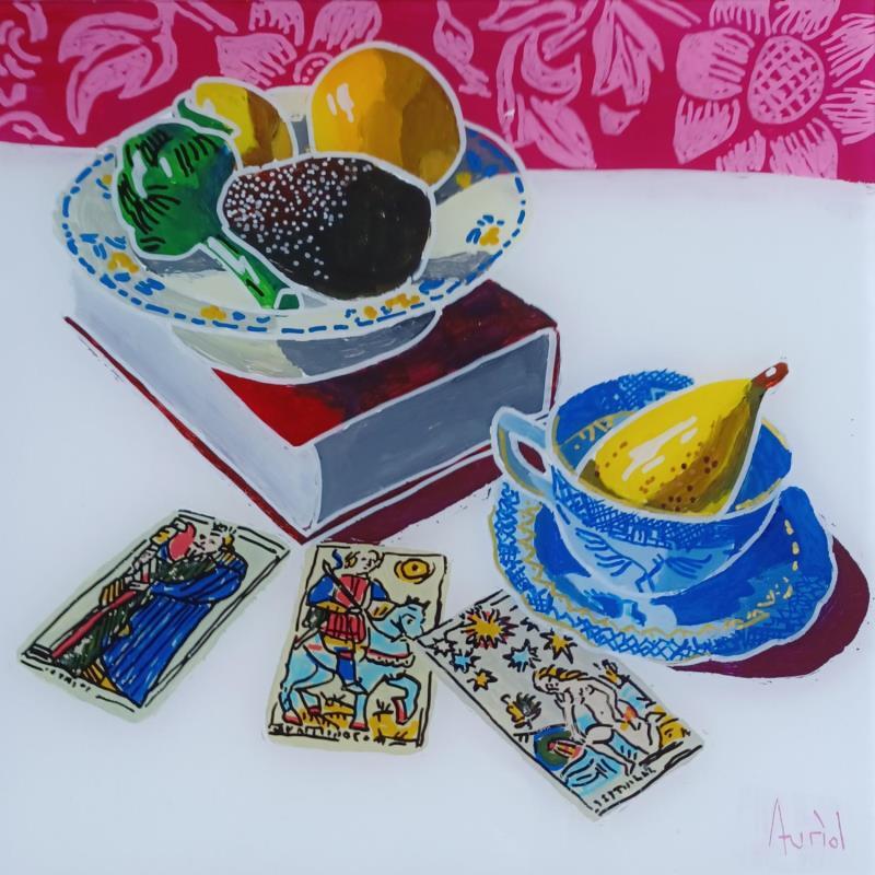 Gemälde Les fruits du hasard von Auriol Philippe | Gemälde Figurativ Acryl, Plexiglas, Posca Pop-Ikonen, Stillleben