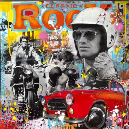 Gemälde Rocky Bebel von Novarino Fabien | Gemälde Pop-Art Pop-Ikonen