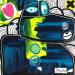 Painting Hippo by Salvan Pauline  | Painting Pop art Animals Mixed Acrylic