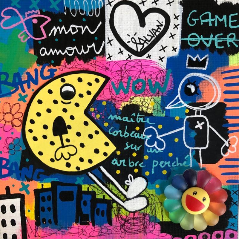 Painting game over by Salvan Pauline  | Painting Pop art Animals Mixed Acrylic