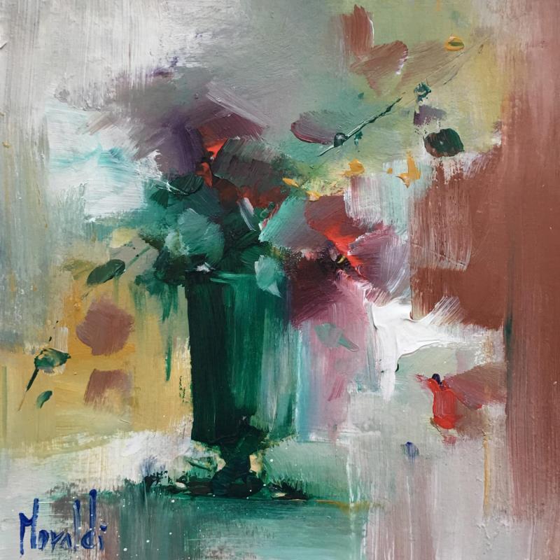 Painting 1 - var with flowers  by Moraldi | Painting Figurative Acrylic Pop icons, still-life