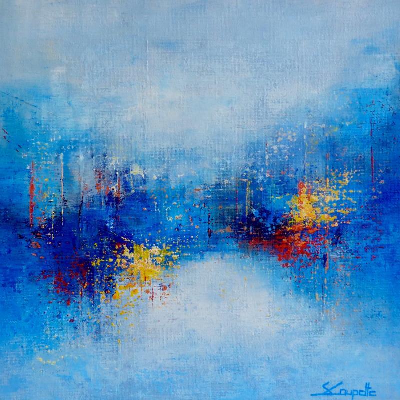 Painting Dusk In Amsterdam by Coupette Steffi | Painting Abstract Acrylic Urban