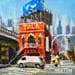 Painting Take away by Heaton Rudyard | Painting Figurative Oil Urban