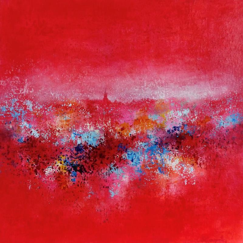 Painting Exciting Day In Amsterdam by Coupette Steffi | Painting Abstract Acrylic Landscapes