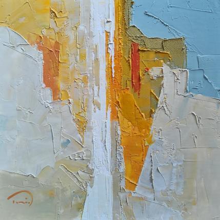 Painting Happy orange by Tomàs | Painting Abstract Oil Urban