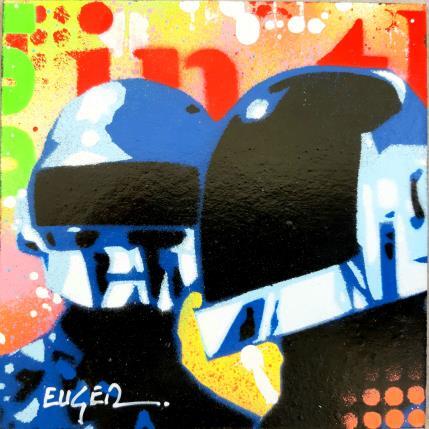 Painting DAFT PUNK by Euger Philippe | Painting Pop art Mixed Pop icons