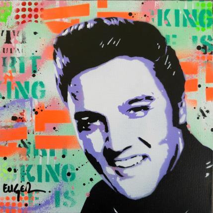 Painting KING ELVIS by Euger Philippe | Painting Pop art Mixed Pop icons