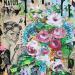 Painting Un bouquet by Drioton David | Painting Pop-art Pop icons Still-life Cardboard Acrylic