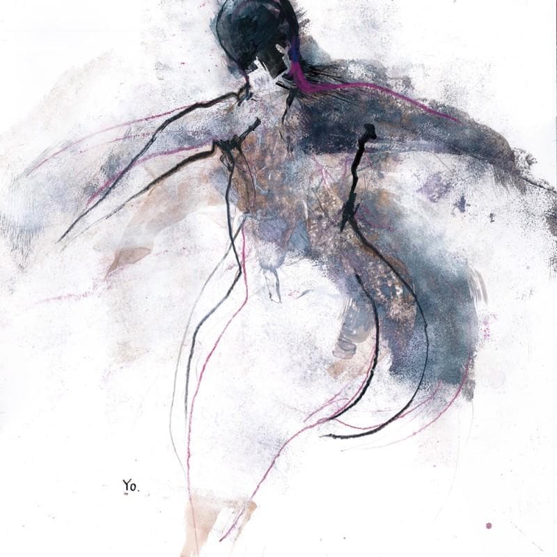 Painting Pour aujourd'hui by YO | Painting Figurative Nude
