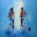 Painting Un bel instant by Raffin Christian | Painting Figurative Life style Oil Acrylic