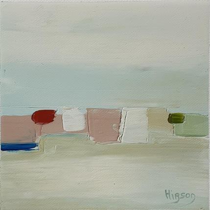 Painting Au matin by Hirson Sandrine  | Painting Abstract Oil Landscapes, Minimalist