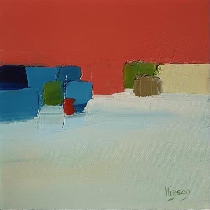 Painting Douceur 1 by Hirson Sandrine  | Painting Abstract Oil Minimalist