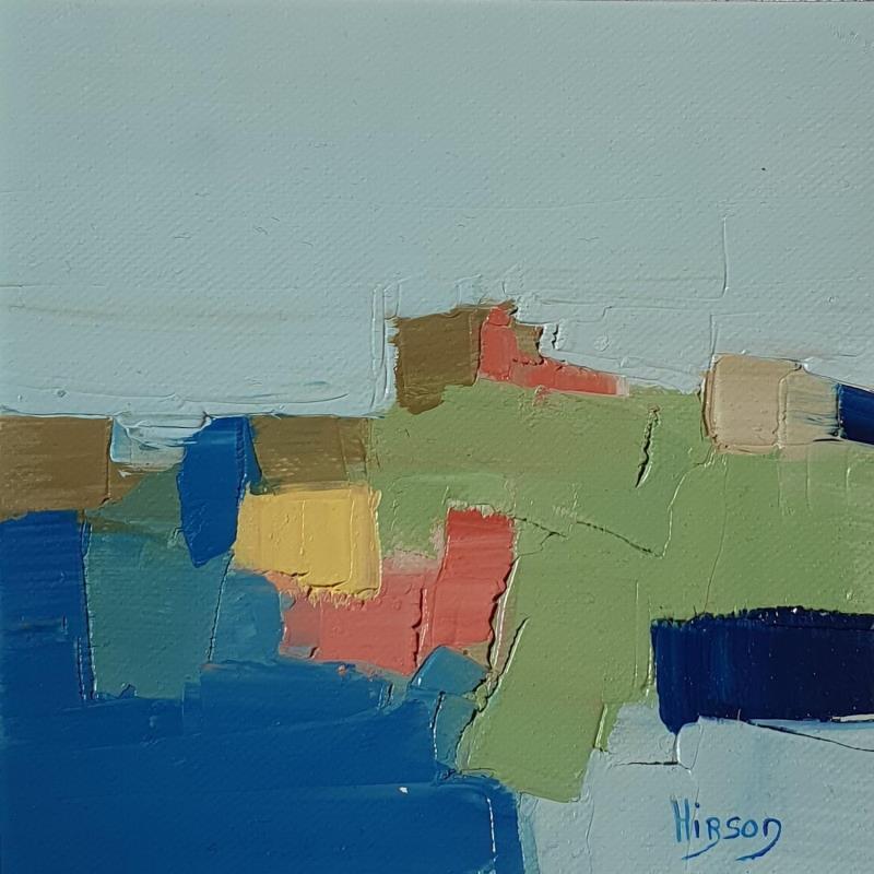 Painting Plénitude 1 by Hirson Sandrine  | Painting Abstract Landscapes Minimalist Oil