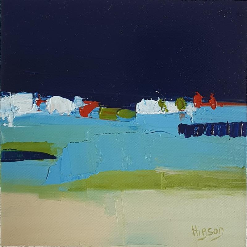 Painting Prélude 1 by Hirson Sandrine  | Painting Abstract Landscapes Minimalist Oil