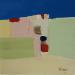 Painting Subtil 1 by Hirson Sandrine  | Painting Abstract Oil Landscapes Minimalist