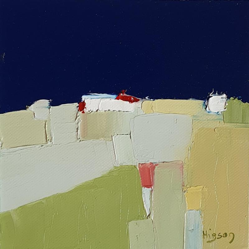 Painting Prélude 3 by Hirson Sandrine  | Painting Abstract Landscapes Minimalist Oil