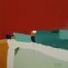 Peinture Enchantement 5 par Hirson Sandrine  | Tableau Abstrait Paysages Minimaliste Huile