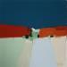Painting Terre d'ailleurs 1 by Hirson Sandrine  | Painting Abstract Landscapes Minimalist Oil