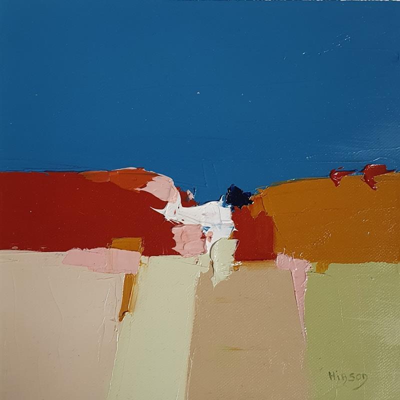 Painting Terre d'ailleurs 2 by Hirson Sandrine  | Painting Abstract Landscapes Minimalist Oil