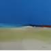 Painting Infini by Hirson Sandrine  | Painting Abstract Landscapes Marine Minimalist Oil