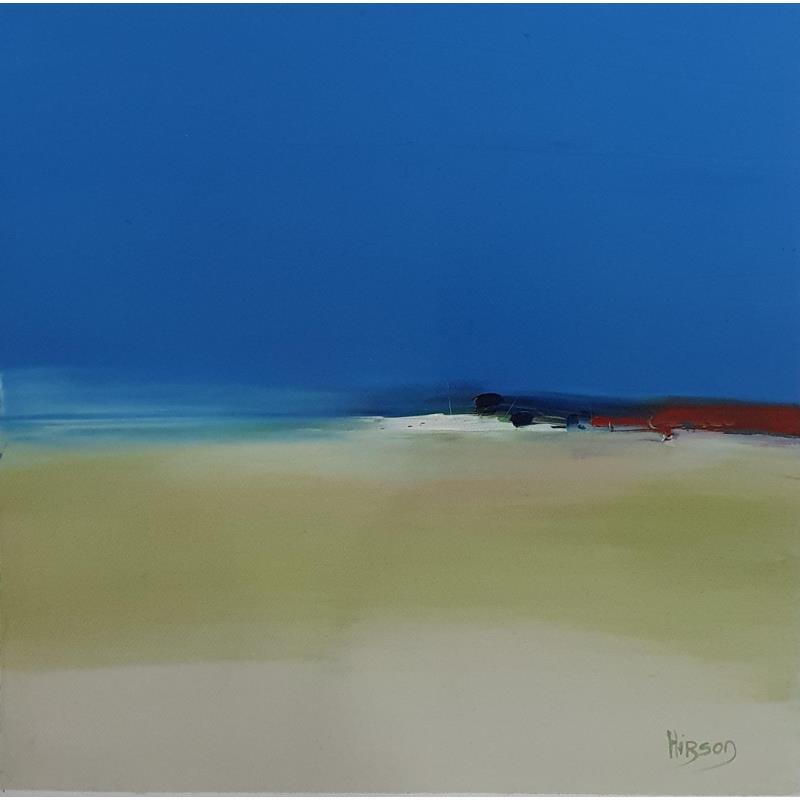 Painting Infini by Hirson Sandrine  | Painting Abstract Oil Landscapes, Marine, Minimalist