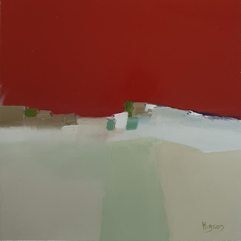 Painting Nouvel horizon 1 by Hirson Sandrine  | Painting Abstract Landscapes Minimalist Oil