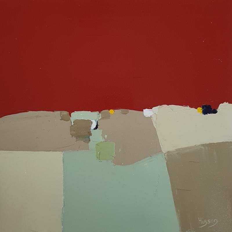 Gemälde Nouvel horizon 2 von Hirson Sandrine  | Gemälde Abstrakt Öl Landschaften, Minimalistisch