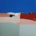 Peinture Impression 2 par Hirson Sandrine  | Tableau Abstrait Paysages Minimaliste Huile