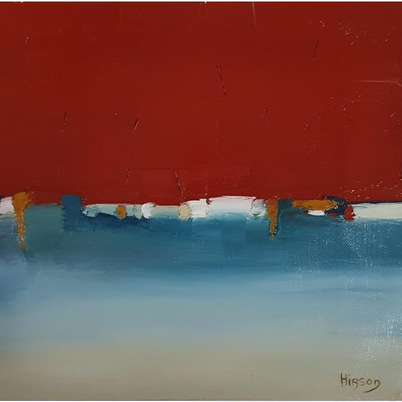 Painting Nouvel horizon 8 by Hirson Sandrine  | Painting Abstract Oil Landscapes, Minimalist
