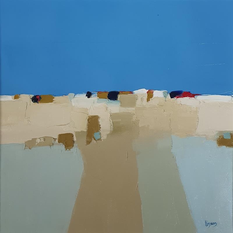 Painting Metamorphose 3 by Hirson Sandrine  | Painting Abstract Oil Landscapes, Minimalist